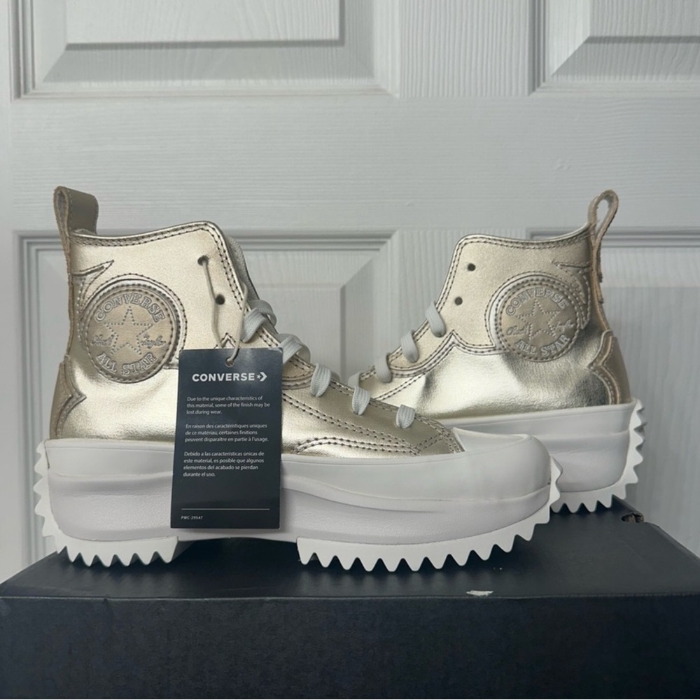 Converse Gold High-Top Sneakers